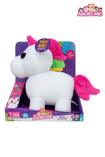 Jazawares Adopt Me 12 inch Unicorn Feature Plush Toy (Q50554) | £31
