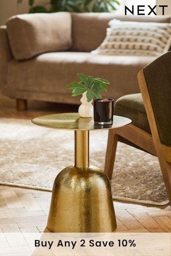 Brass Dome Side Table (Q50698) | £99