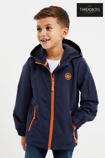 Threadboys Blue Hooded Jacket With Fleece Lining (Q50894) | £24