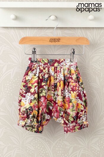 Mamas & Papas Laura Ashley Pink Fruit Print Trousers (Q51063) | £20