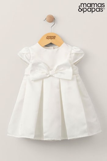 Mamas & Papas White Bow Dress (Q51097) | £45