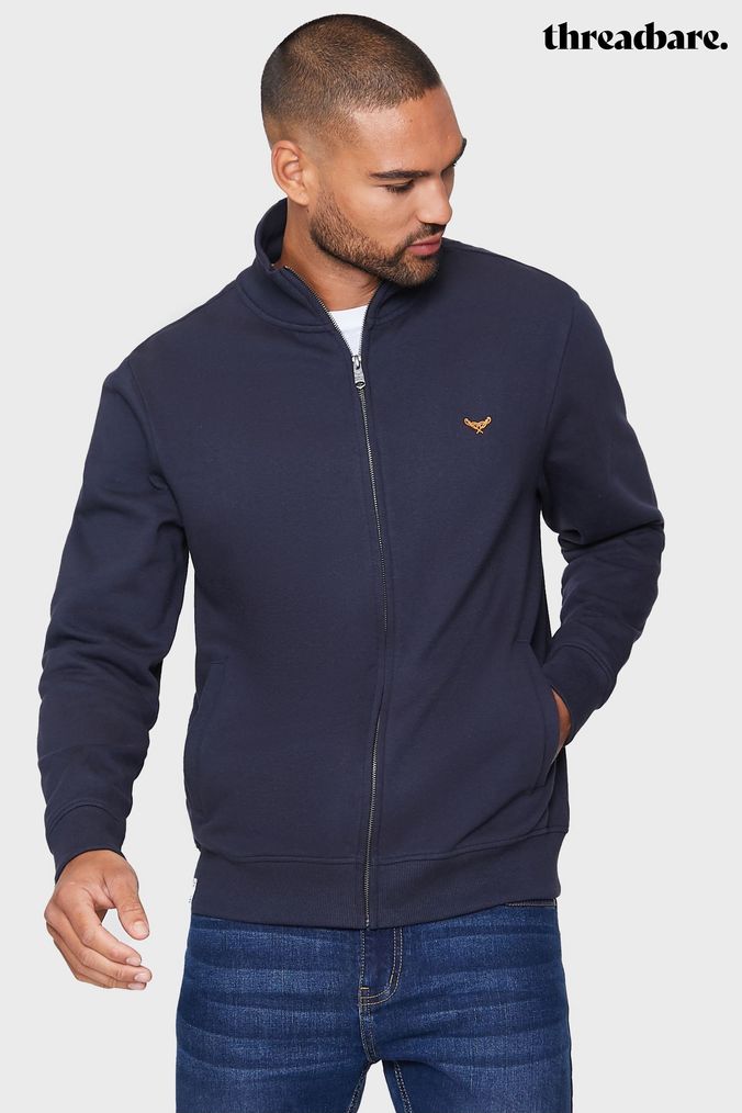 Men s Zip Through Sweat Tops Zip Up Sweat Tops Next UK
