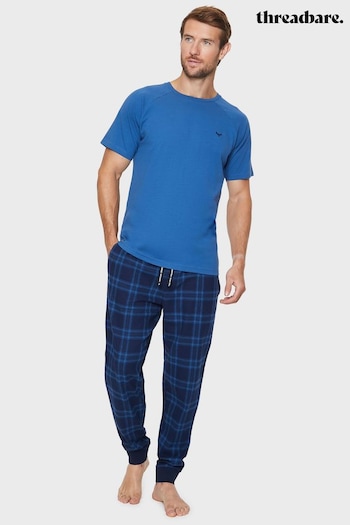 Threadbare Blue Cotton Pyjamas Set (Q51511) | £22