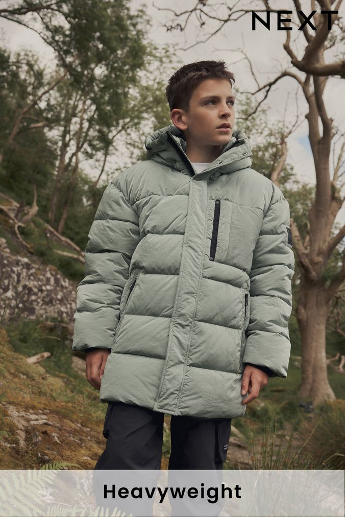 Next green padded jacket top