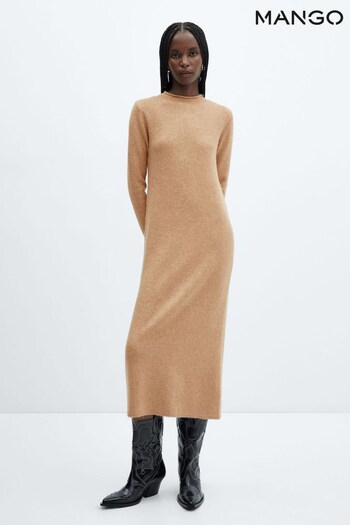 Mango Knitted Midi Dress (Q51718) | £50