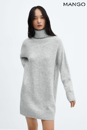 Turtleneck Long-sleeved Jumper Dress (Q51727) | £36