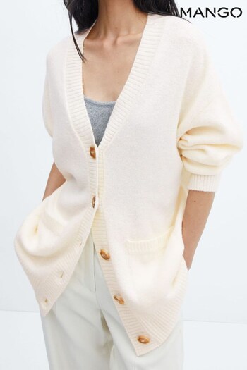 V-Neck Long-sleeved Button Up Cardigan (Q51788) | £36