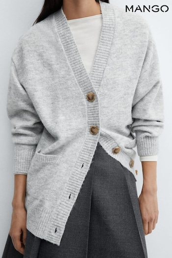 V-Neck Long-sleeved Button Up Cardigan (Q51792) | £36