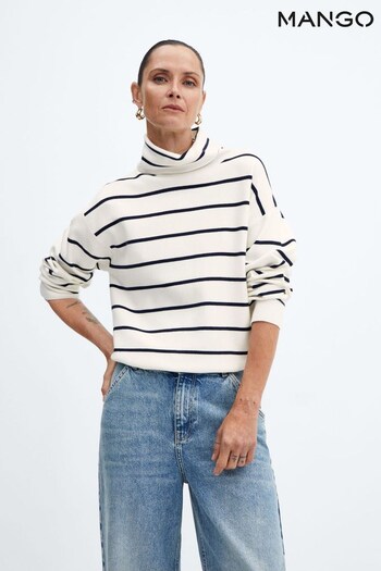 Mango Fine Knit Swan Neck Long Sleeve Jumper (Q51855) | £36