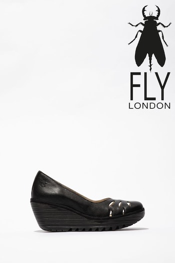 Fly London Yubi Black Shoes menos (Q51928) | £110