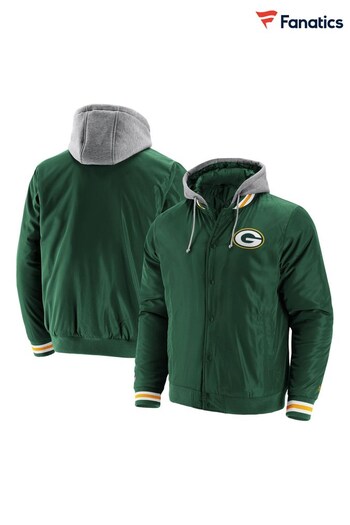 Fanatics Green NFL Bay Packers Sateen Jacket (Q51943) | £100