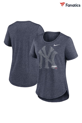 Fanatics Grey New York Yankees Team Touch Triblend T-Shirt (Q52008) | £28