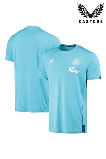 Castore Blue Newcastle United Staff Travel T-Shirt (Q52016) | £48