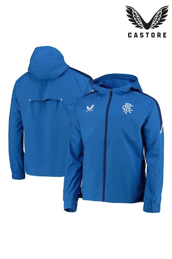 Castore Blue Glasgow Rangers Players Training Lightweight Jacket (Q52042) | £75