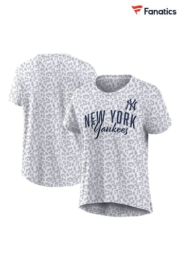 Fanatics Grey New York Yankees Fundamentals Printed T-Shirt (Q52043) | £28