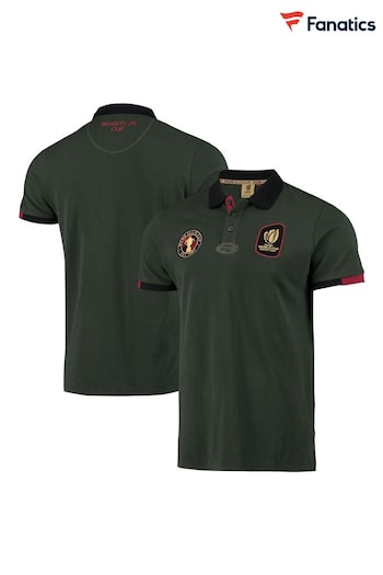 Fanatics Green Rugby World Cup 2023 Webb Ellis Core Polo Shirt (Q52057) | £45