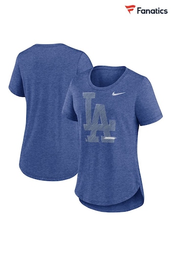 Fanatics Blue Los Angeles Dodgers Team Touch Triblend T-Shirt (Q52058) | £28