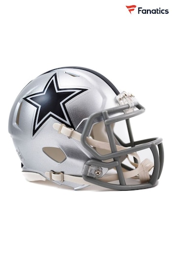 Fanatics Silver Dallas Cowboys Riddell Speed Mini Helmet (Q52091) | £30
