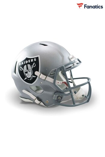 Fanatics Silver Oakland Raiders Speed Authentic Full Kate Helmet (Q52101) | £300