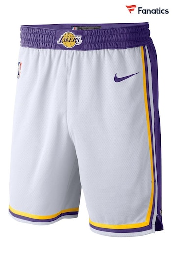 Fanatics Los Angeles Lakers Association Swingman White Shorts (Q52106) | £60
