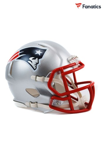 Fanatics Silver New England Patriots Riddell Speed Mini Helmet (Q52124) | £35