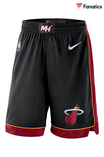 Fanatics Miami Heat Icon Swingman Black Shorts (Q52131) | £60