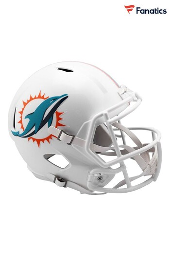 Fanatics Miami Dolphins Riddell Speed Replica White Helmet (Q52137) | £125