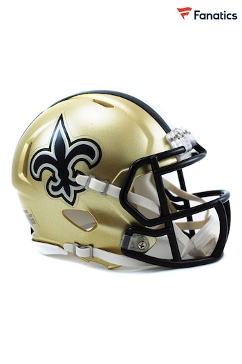 Fanatics Gold New Orleans Saints Riddell Speed Mini Helmet (Q52148) | £30