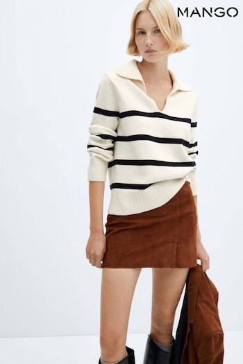 Striped Polo-Neck Sweater (Q52161) | £36