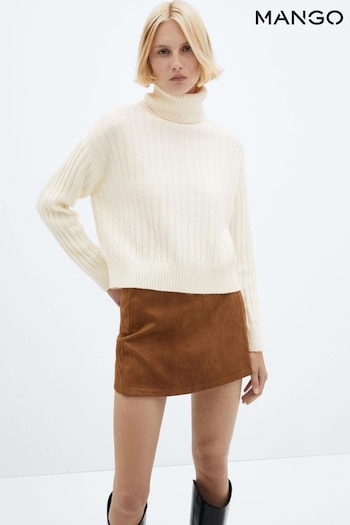 Mango Roll Neck Cable Knit Long Sleeved Jumper (Q52187) | £36