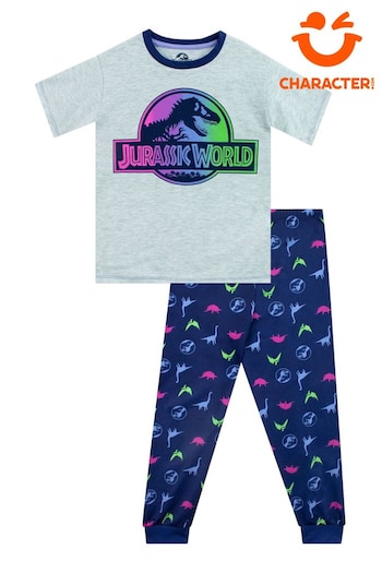 Character Blue Jurassic World Multi Logo Pyjamas (Q52549) | £21