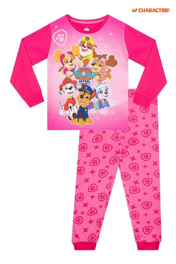 Character Pink Paw Patrol Printed Long Sleeve Pyjamas (Q52556) | £19