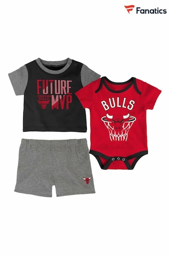 Fanatics Red Chicago Bulls Babywear Set (Q52737) | £32