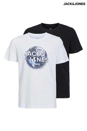 JACK & JONES Black Logo T-Shirt 2 Pack (Q52889) | £24