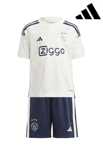 adidas White Ajax Away Minikit 2023-24 (Q52917) | £50
