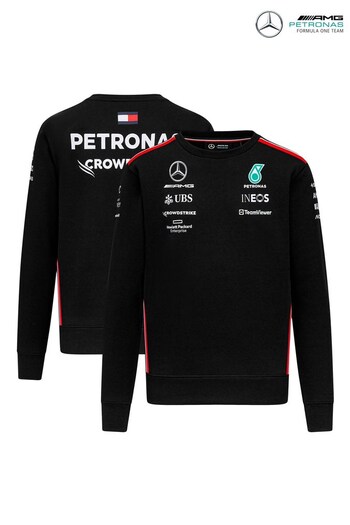 Mercedes Racing Mercedes AMG Petronas F1 2023 Team Crew Black Sweatshirt (Q52918) | £95