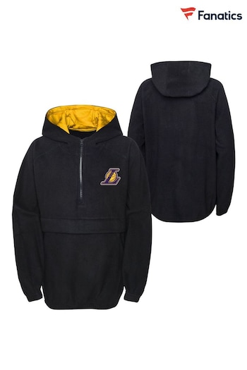 Fanatics Los Angeles Lakers Paint the Court Quarter Zip Fleece Black Jacket (Q52923) | £37