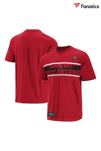Fanatics Red NFL Tampa Bay Buccaneers Foundations T-Shirt (Q52928) | £32