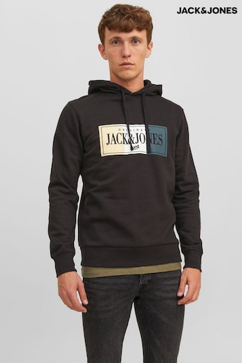 JACK & JONES Black Sweat Hoodie (Q52933) | £35