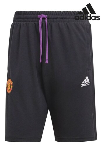 adidas Black Manchester United Travel Shorts (Q52939) | £43