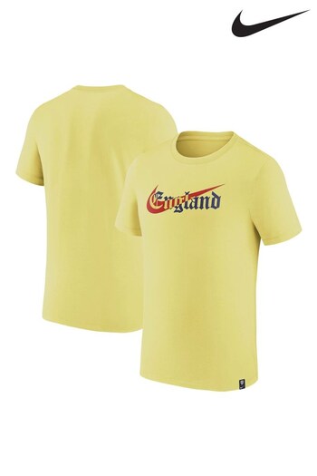 Nike Yellow England Swoosh T-Shirt (Q52961) | £28