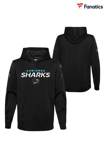 Fanatics San Jose Sharks Authentic Pro Black Hoodie (Q52993) | £40