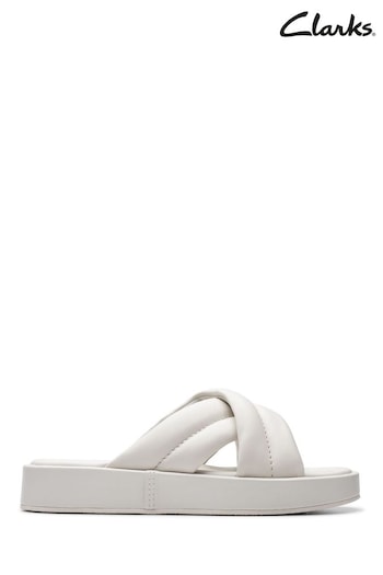 Clarks White Lea Alda Glide Sandals (Q53020) | £75
