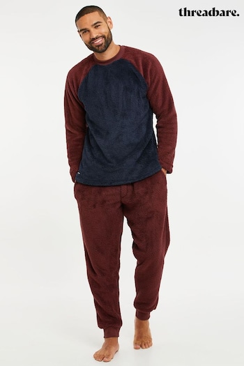 Threadbare Red Borg Loungewear Set (Q53208) | £32