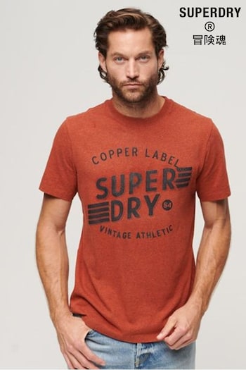 Superdry Orange Copper Label Workwear T-Shirt (Q53370) | £30