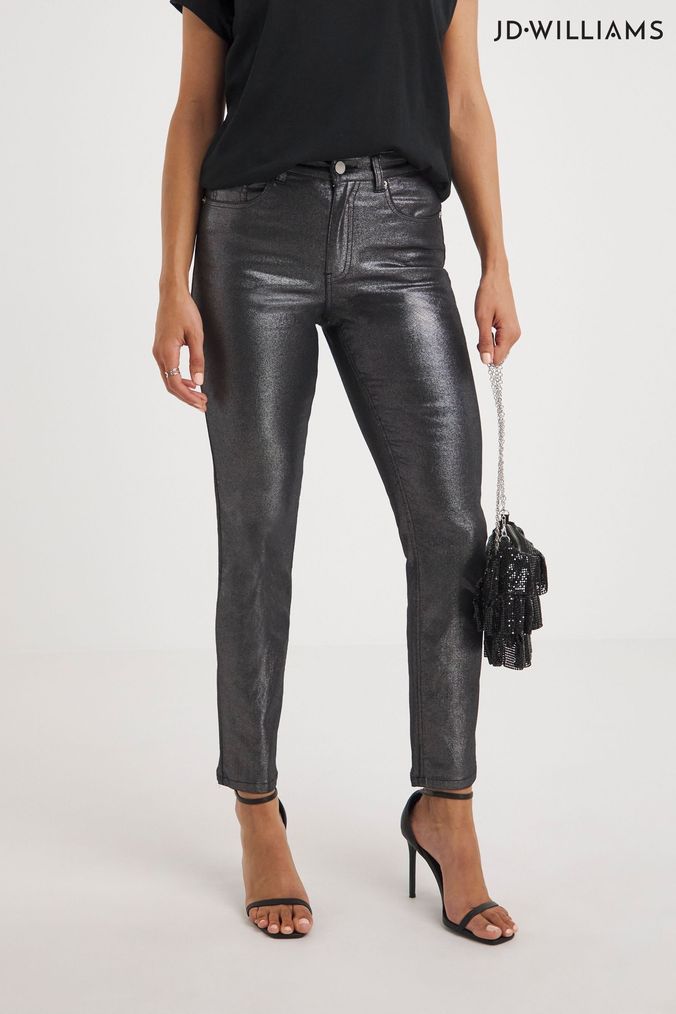 Buy Women s Metallic Jeans Online Next UK
