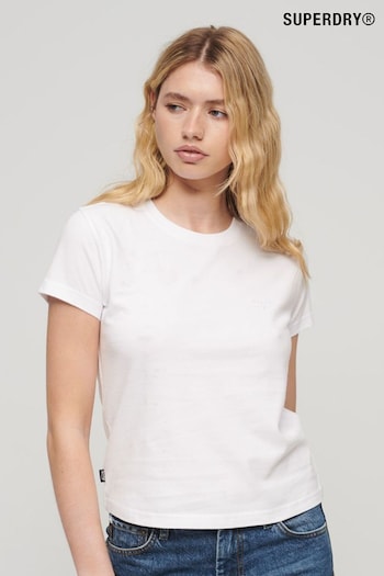 Superdry White Essential Logo 90's T-Shirt (Q53500) | £20