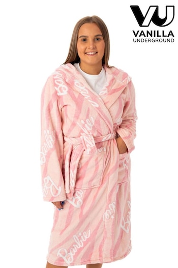 Vanilla Underground Pink Barbie Ladies Robe (Q53569) | £42