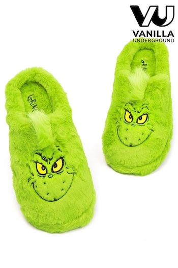 Vanilla Underground Green Grinch Slippers (Q53571) | £22