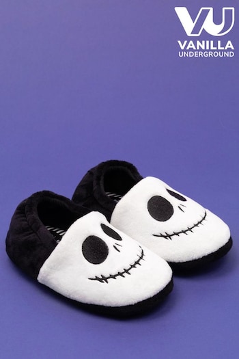 Vanilla Underground White Nightmare Before Christmas Kids Fluffy Slippers (Q53574) | £17